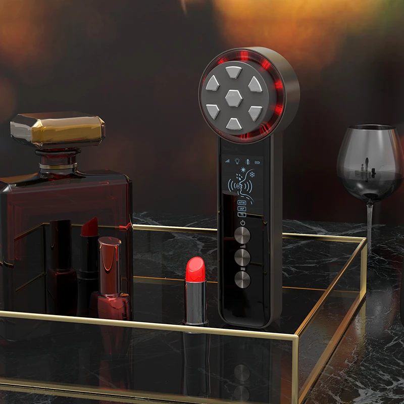 Fabricante de dispositivos de beleza recarregável para uso doméstico Mini Ems Lifting Cooling Dispositivo de beleza para rosto e pescoço