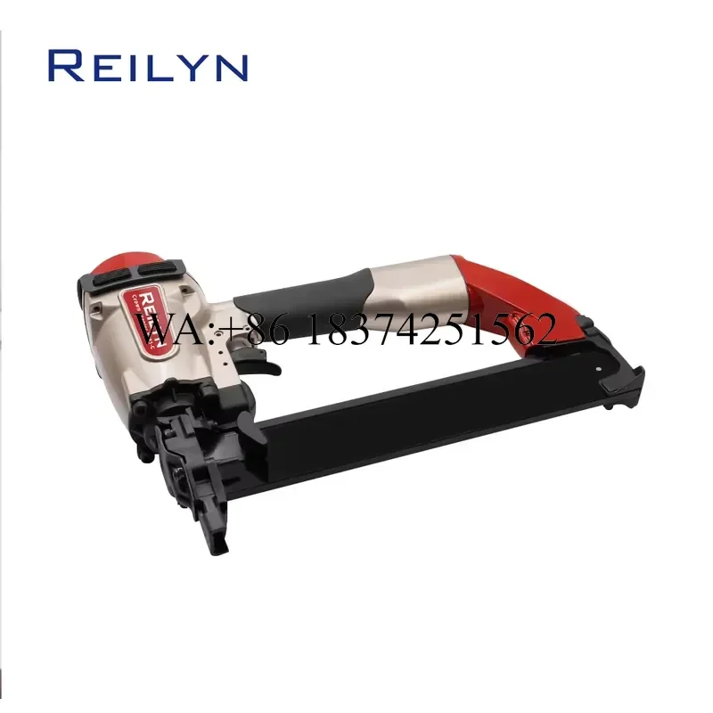 Wmwmnu for Reilyn 16Ga Wide Nailer N851C Air Framing Stapler Heavy Duty Upholstery Nail for Wood Board Processing
