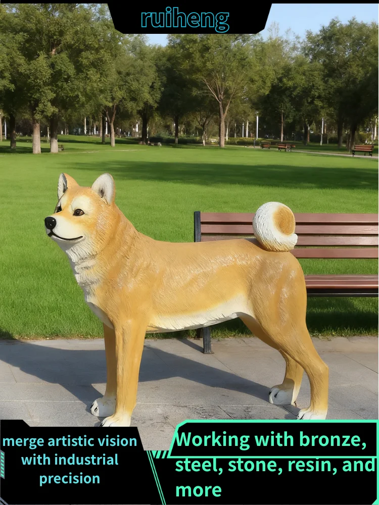 Escultura Realista de Perro Ak - Resin Art Sculptures reseña y precio