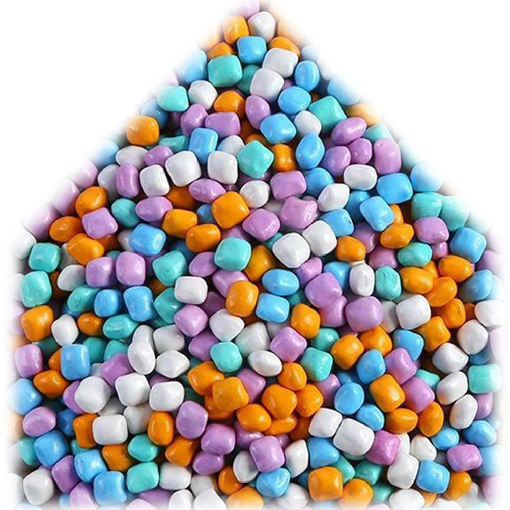 1 Pack of Imitation Porcelain Sand Colored Playing Stones Sensory Playing Sand Playhouse Diy Sand pellets beads