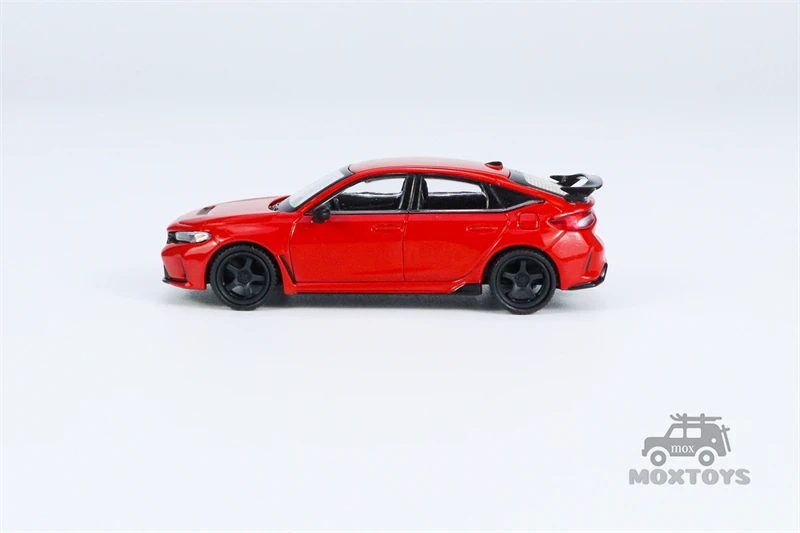 MINI GT 1:64 Honda Civic Type R Rallye Red 2023 W/ Advan GT Wheel LHD Diecast Model Car