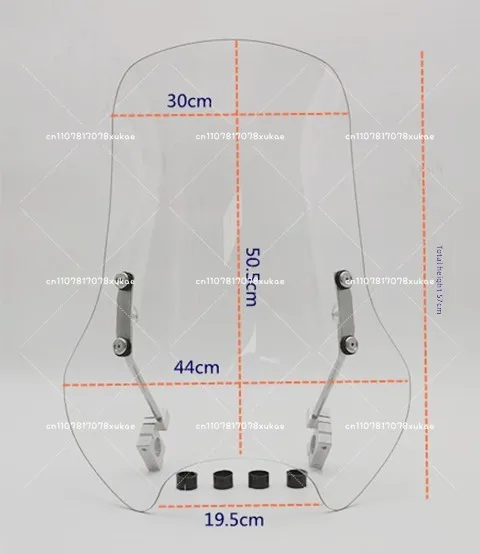 Universal Motorcycle Windshield Windscreen PC Material Modified Windshield Modified Front Windshield Suit For 95% Motorcycle