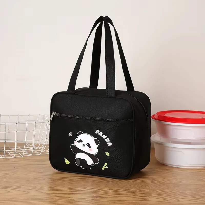 

Men's Oxford Cloth Handbag Large Thickened Insulated Lunch Bag Student Textbook Storage Bag Cartoon Pattern