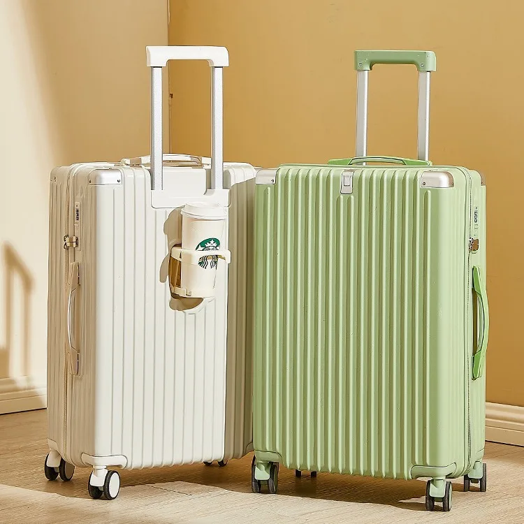 

New 2025 20-Inch Women's Carry-On Suitcase Password Lo Small Pullman Travel Bag ex ABS+PC Material with Universal Wheels