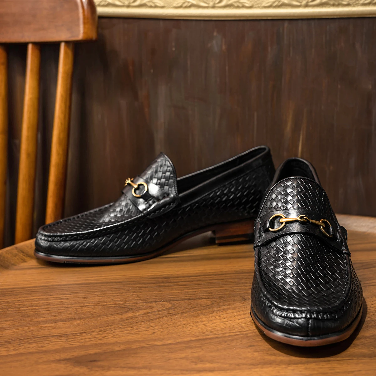 Hanmce Luxury Loafers 2025 Summer Men Genuine Leather Slip-On Shoes Men Dress Shoes