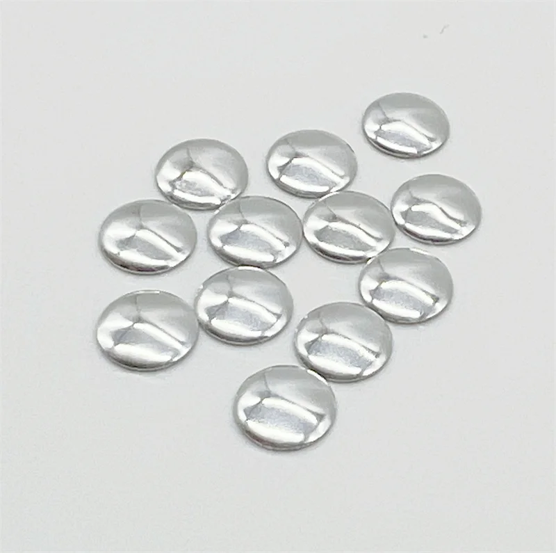 500pcs 7mm Round Silver Flat Back Studs Hotfix Iron On Glue FlatBack DIY Rhinestuds Hot fix Nailheads Accessories