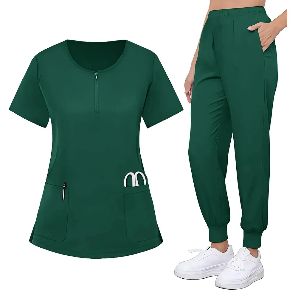 Vêtements de travail pour médecins d'hôpital, accessoires d'infirmière unisexes, uniformes de chirurgie dentaire orale, uniforme médical de pharmacie, ensemble de gommage pour Service de santé
