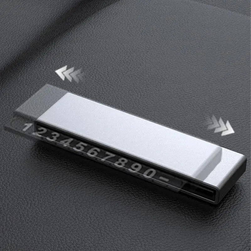 

Car Temporary Parking Card Plate Phone Number Card Sturdy Scratch-Resistant Parking Gadgets Parking Number Plate For Car