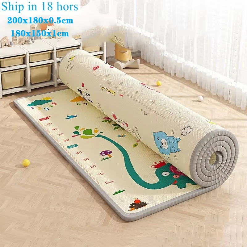 

Play Mat for Children's Safety 200x180cm Environmentally Friendly Baby Activities Thick Tasteless Baby Crawling Play Mats Carpet