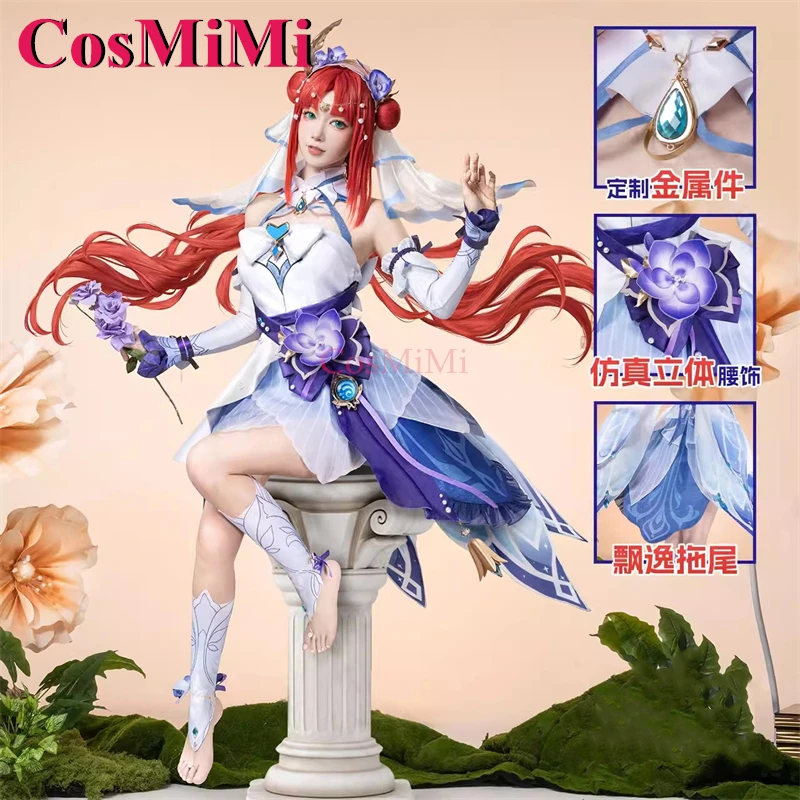 

CosMiMi Hot Game Genshin Impact Nilou Cosplay Costume Saban's Breath Skin Sweet Gorgeous Dress Carnival Party Role Play Clothing