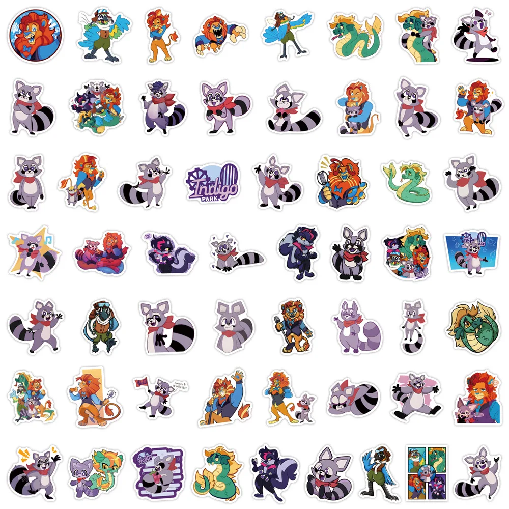 10/30/55 Stuks Indigo Park Stickers Cartoon Graffiti Sticker Spel Diy Bagage Laptop Telefoon Gitaar Auto Fiets Skateboard Stickers Speelgoed