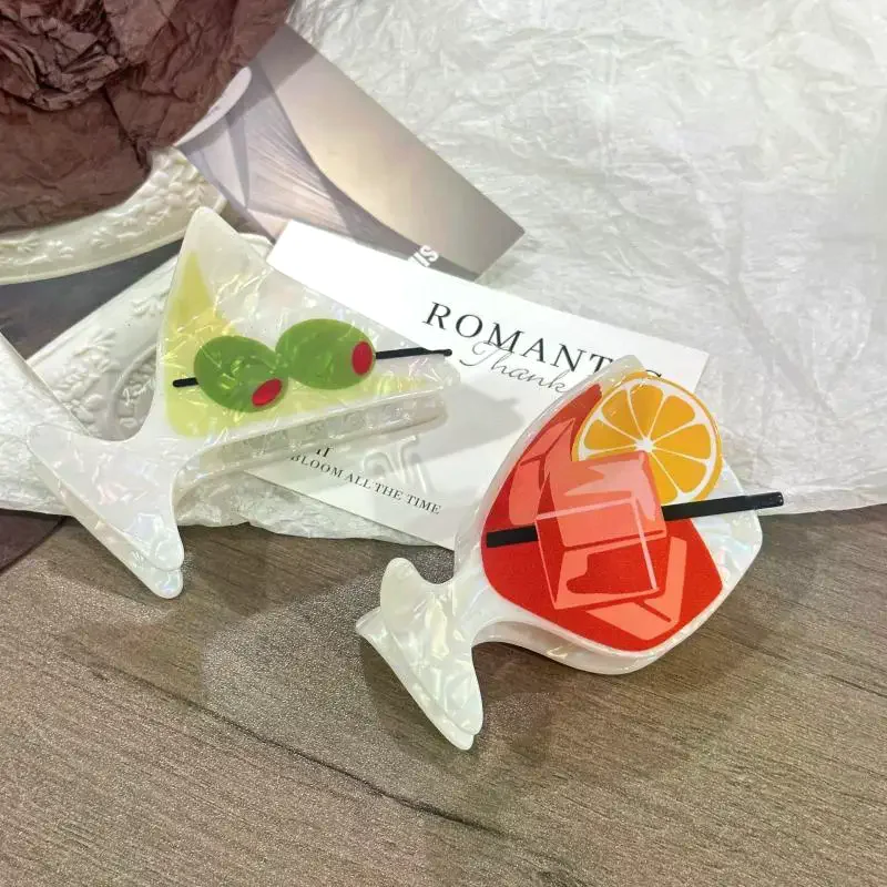 مشبك شعر منعش لحفلات الكوكتيل الصيفية والشاطئ وحفلات الشعر من الأكريليك وإكسسوارات الشعر للنساء والفتيات #4