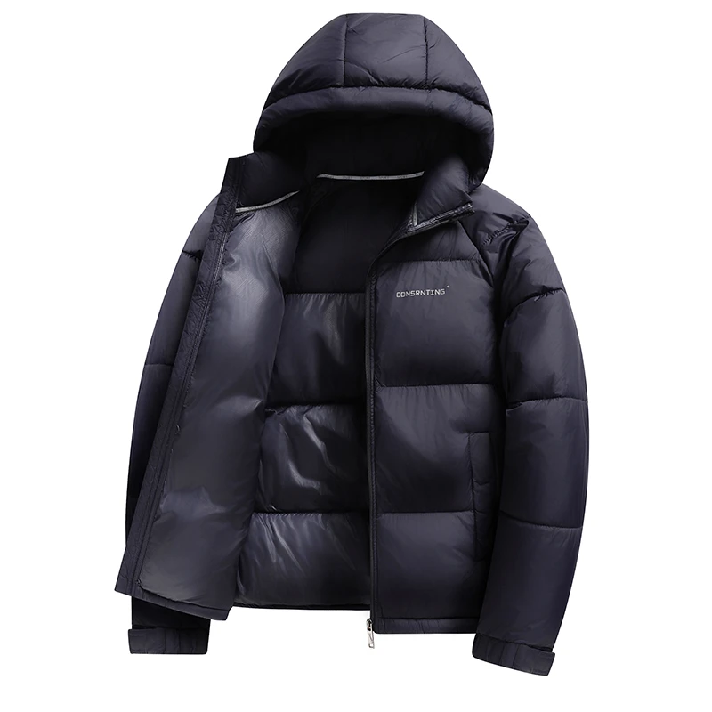 Winter New parka Fashion Thick Warm Cotton Jacket Men's Casual Loose Sports Plus Large Hooded coat