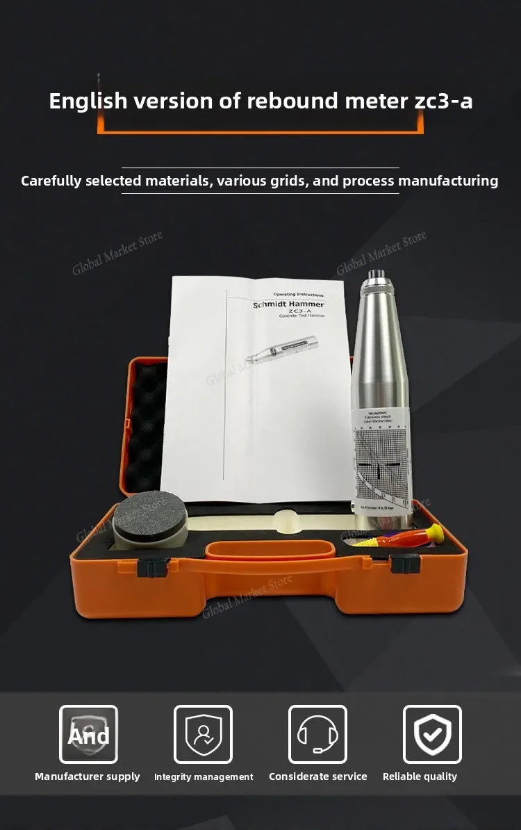 

Тестер отскока бетона ZC3-A Тестер отскока, тестер прочности бетона, механический тестер отскока ZC3-A