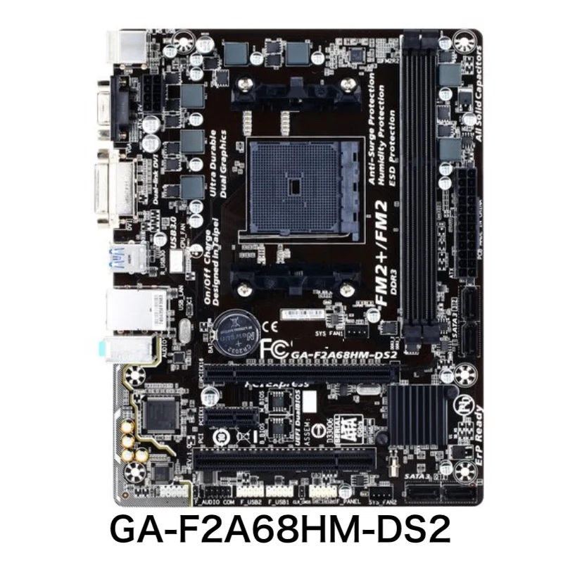 For Gigabyte GA-F2A68HM-DS2 Desktop Motherboard DDR3 FM2+ M-ATX Mainboard 100% Tested OK Fully Work Free Shipping