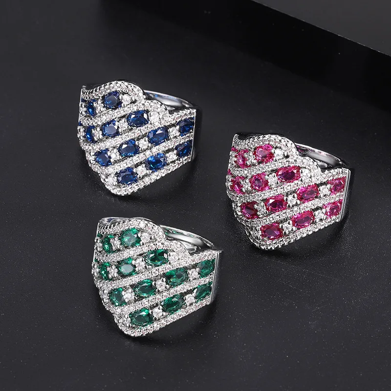 

Exaggerated Delicate Cold Wind Geometric Polygon Niche Fashion Ring