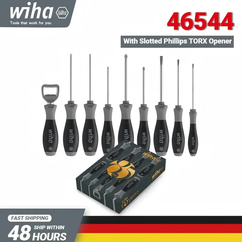 Wiha 85th anniversary commemorative 46544 screwdriver set imported cross shaped plum blossom bottle opener tool