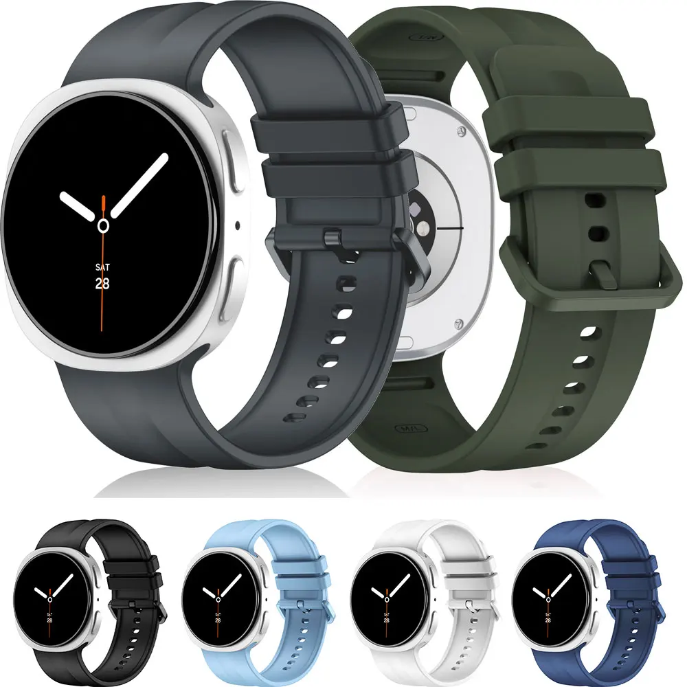 Silikonarmband für Samsung Galaxy Watch 8 9 40mm 44mm Armband Originalband für Samsung Galaxy Watch 8 Classic 46mm Armband
