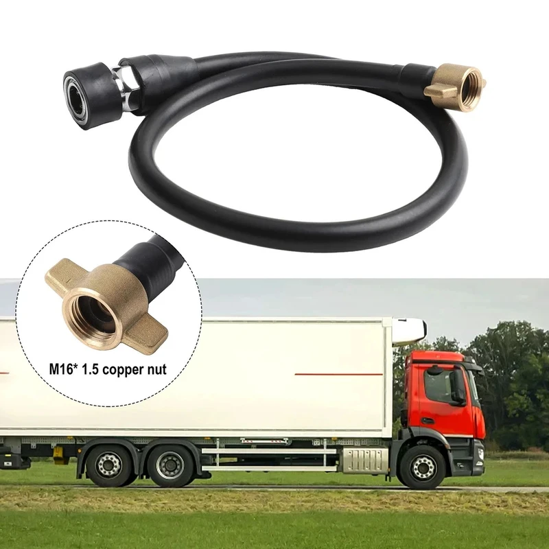 

For Trucks High Pressure Gas Extraction Hose 15/60/100cm Quick Connect Brass Nut Tank Tube Quick Connect Tire Inflator Air Hose