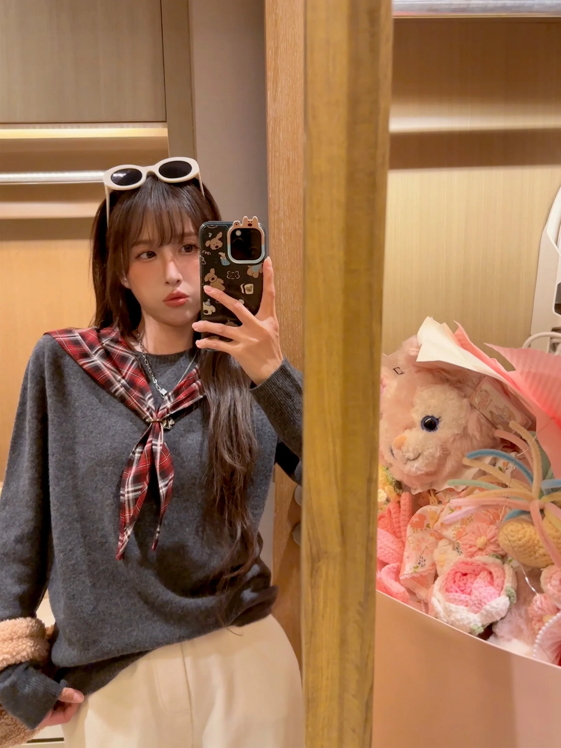 

Women's Knitted Wool Sweater Scarf Hat Autumn Winter Inner Wear Base irt Beautiful Amazing Top Quali Woolen Knitwear