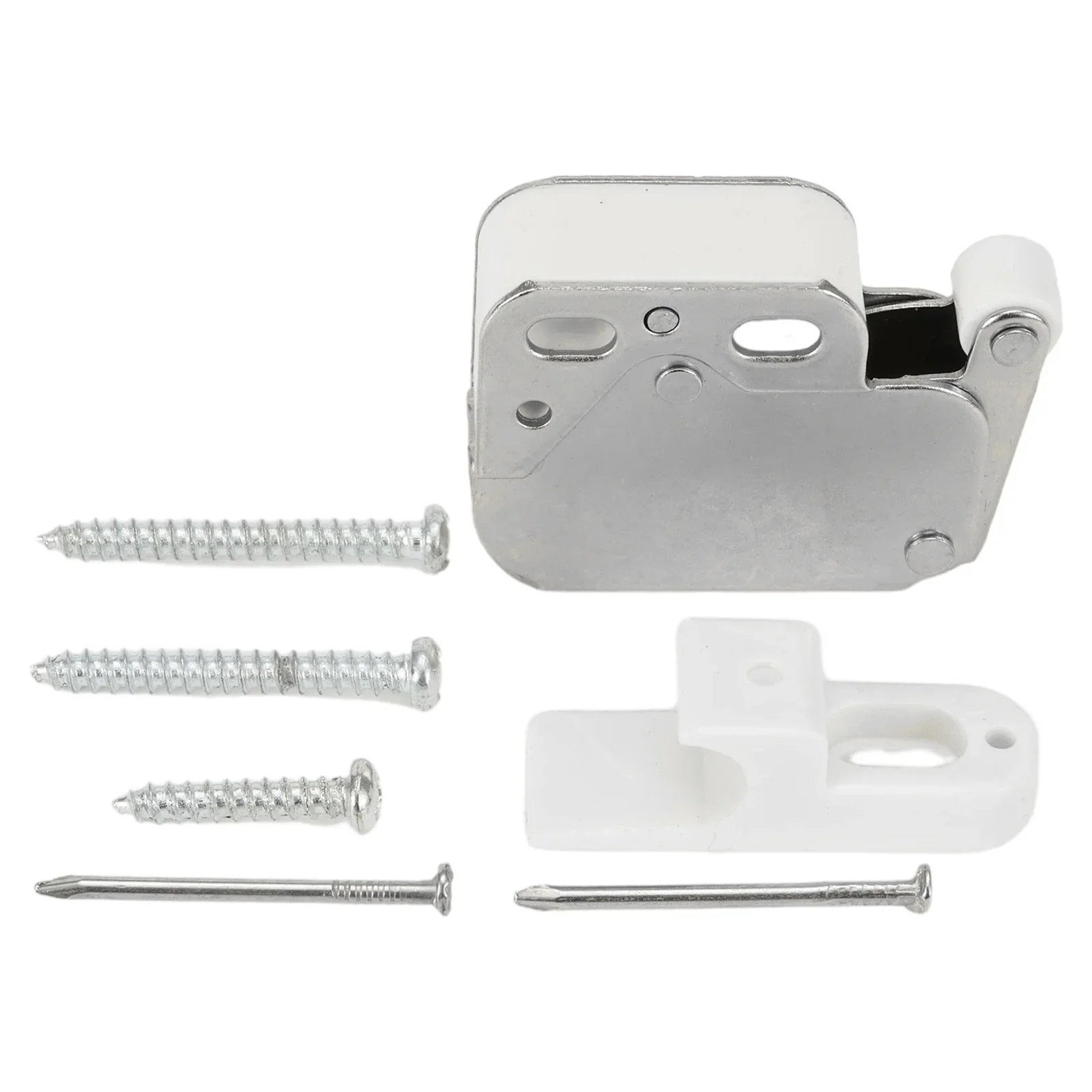 1 pz acciaio laminato a freddo e Nylon Snap Lock Mini Touch Latch automatico Spring Push Catch Lock per armadio ante Hardware