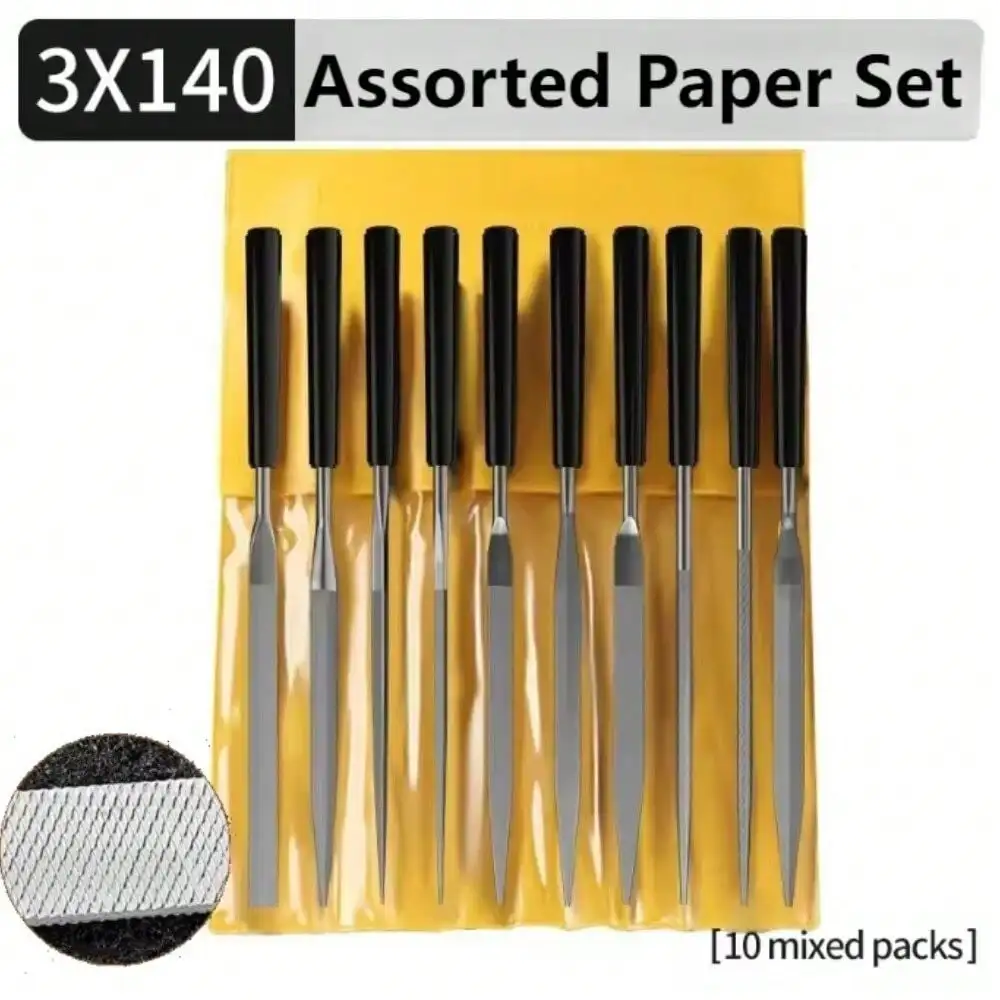 10pcs/set Metal Needle File Set Wood Carv Wood Rasp Metal Polishing Hand FileTools Steel Rasp Needl Filing For Metal Glass Stone