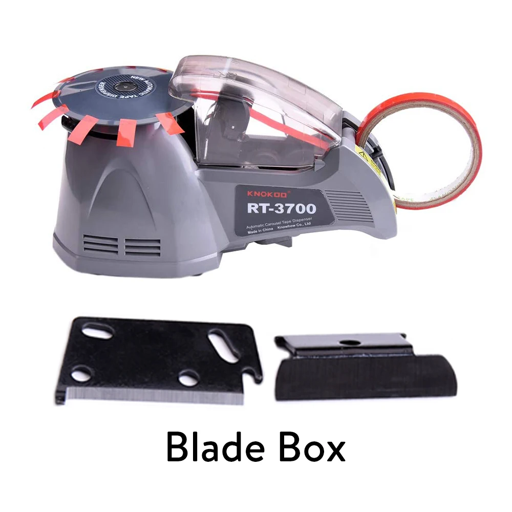 Carousel Semi-Automatic Motor Tape Dispenser 3-25mm Width Paper Cutting Machine for Apparel Food Cartons
