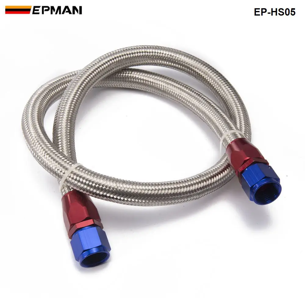 AN10-0A 1.4 meter  Oil Fitting and  Stainless Steel Braided Hose End Adapter Kit EP-HS05