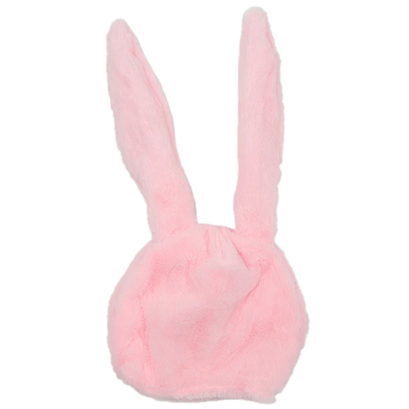 Cute Girl Hat Plush Rabbit Bunny Ears Hat Earflap Cap Head Warmer Photo Supplies