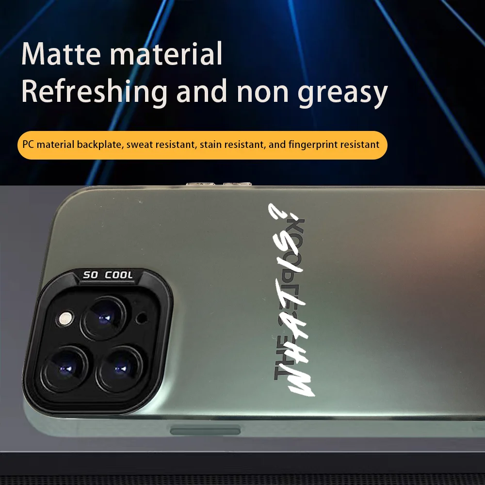 حافظة لهاتف آيفون 17 16e 16 15 14 13 12 11 mini Pro Max X XR XSMAX 8 7 Air Plus غطاء خلفي غير لامع مضاد للسقوط