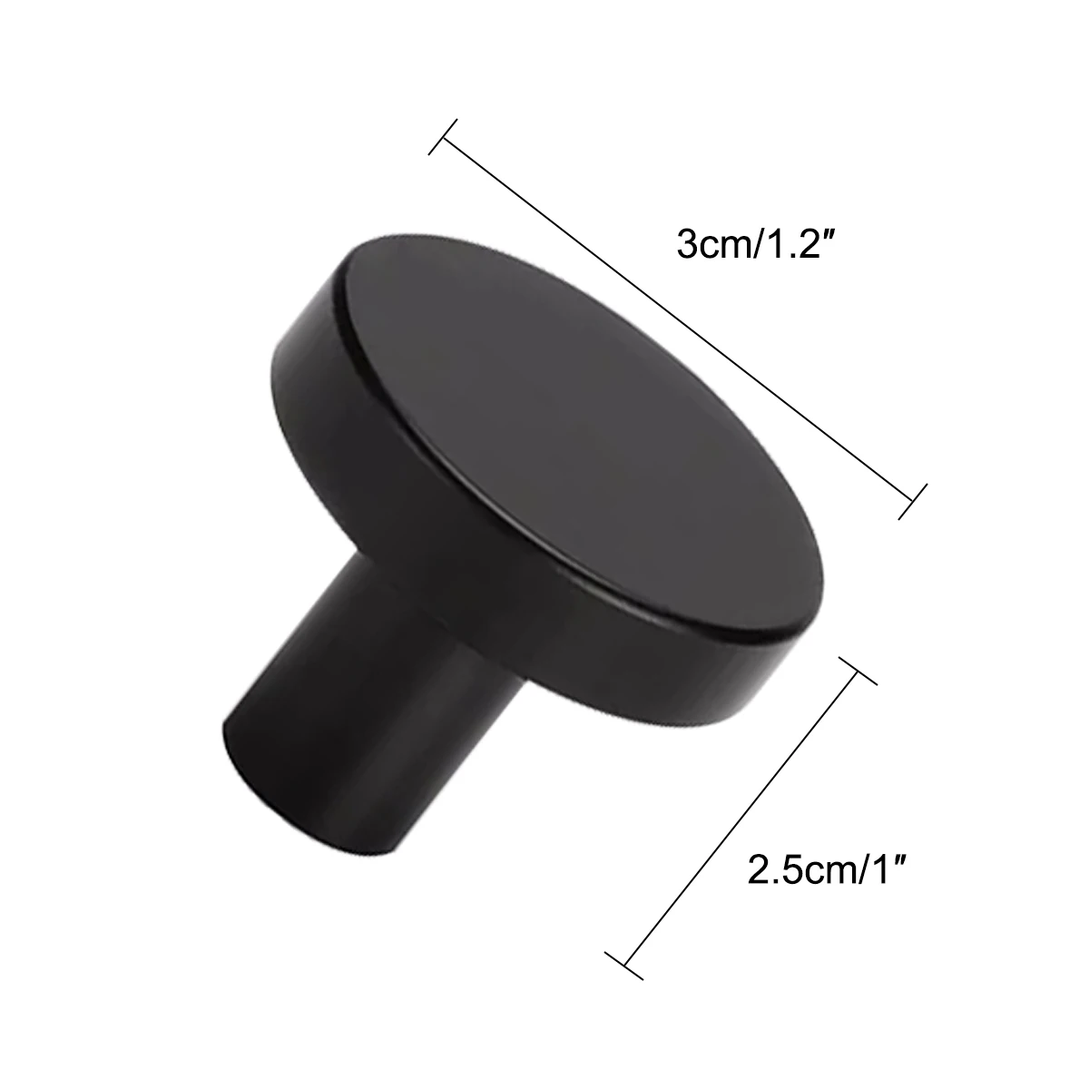 

10Pcs New Round Cabinet Pulls Drawer Handle Single Hole Metal Handle Cabinet Drawer Kitchen Cupboard Door Furniture Hardware