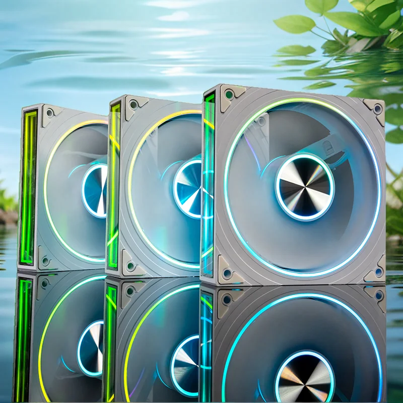 Jungle Leopard Transwarp 12 Star Ring 120 ARGB Case Fan 12CM Cooling Fan Divine Light Synchronous 5V3Pin Circular Light Bar