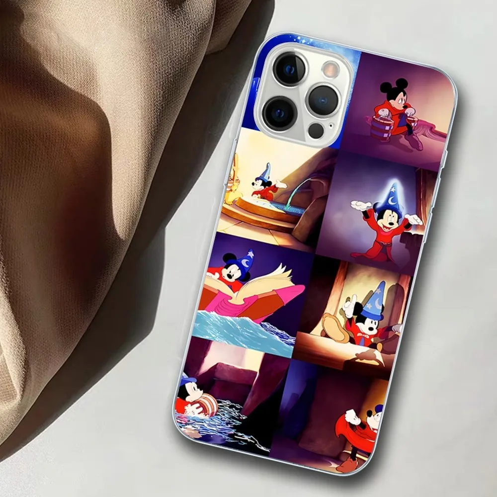 Disney Fantasia Mickey Phone Case For iPhone 15 14 11 12 13 Mini Pro XS Max Cover 6 7 8 Plus X XR SE 2020 Funda Shell