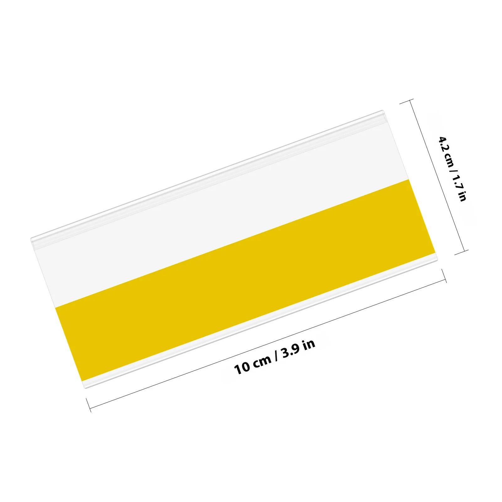 سعر التجزئة تسمية حامل 50 قطعة واضح الذاتي عصا الرف علامة عرض بطاقة تسجيل ل مول سوبر ماركت 10x4.2 سنتيمتر PVC #4