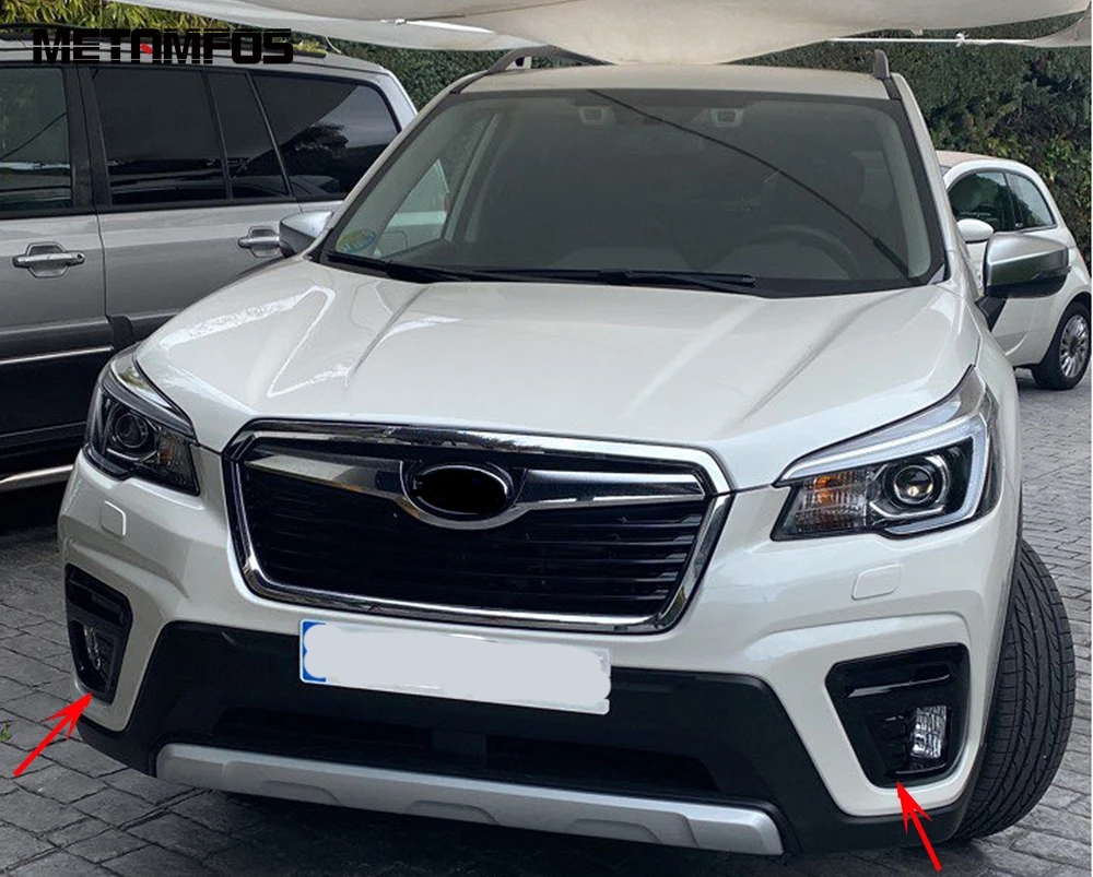 

For Subaru Forester Sport/Touring/E-BOXER/IS 2019 2020 2021 Front Fog Light Lamp Cover Trim Foglight Protector Car Accessories