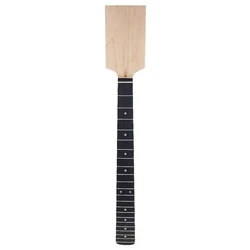 Electric Guitar Neck Paddle Head Rosewood on Maple 22 Frets Dot Inlay Unfinished Diy Parts