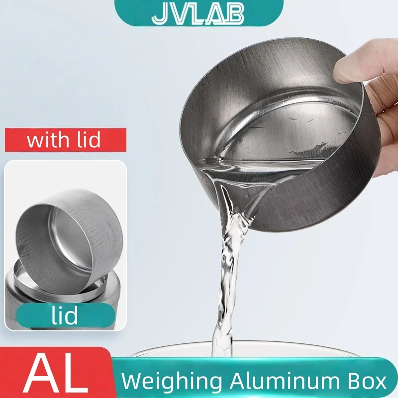 

Aluminum Soil Sampling Box Moisture Content Weighing Dish Small/Medium/Large Lid Round Tared Container Lab JVLAB