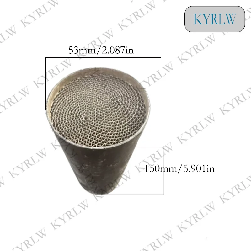 motorcycle exhausts system  53*150mm catalytic converter metal honeycomb substrate motorcycle catalyst