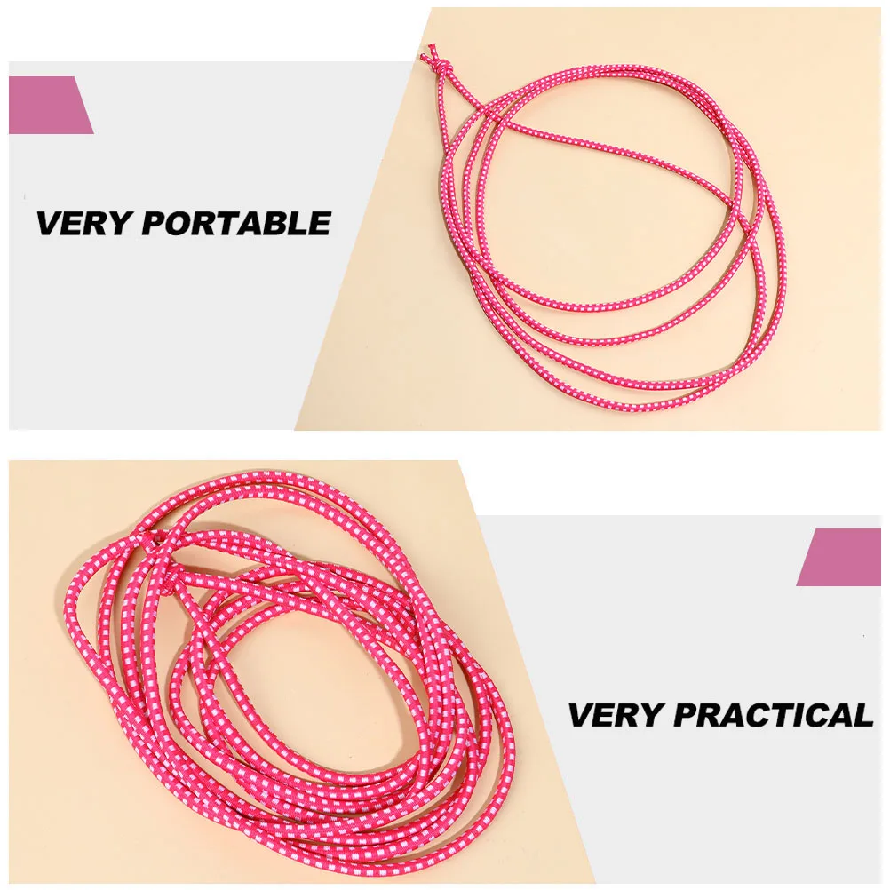 

2pcs Kids Jumping Rope Elastic Band Toys Lightweight Fitness Pink Girl Sports Home School Training Weight Loss