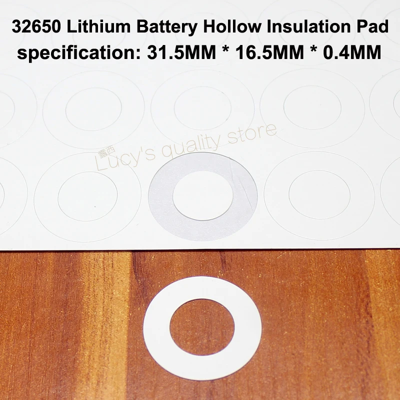 

100pcs/lot 32650 Lithium Battery Positive Hollow Hollow Insulation Gasket No. 1 Battery Hollow Flat Face Pad Meson