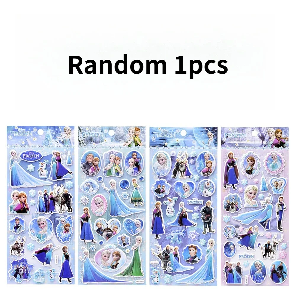 Прекрасные 3D наклейки с пузырьками «Холодное сердце», принцесса Эльзы, милые наклейки с героями мультфильмов, детские принадлежности для чашки воды, канцелярские принадлежности, скейтборд, детский подарок