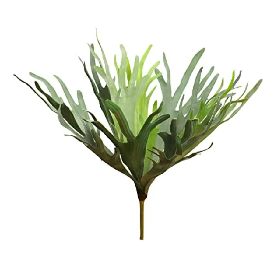 

Artificial Staghorn Fern Plants Without Pot-20.9 Inches Unique Waterproof Faux Staghorn Fern for Garden Fall Autumn Decoration