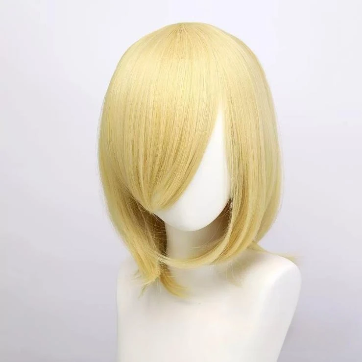 Anime 40cm Medium Basic Bang Blond Wig