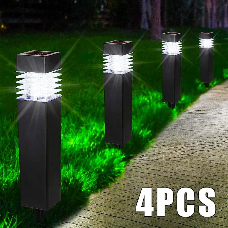 Zonne-Energie Tuinverlichting Led Zonnepad Verlichting Buiten Ip65 Waterdicht Landschap Verlichting Decor Voor Achtertuin Loopbrug Oprit