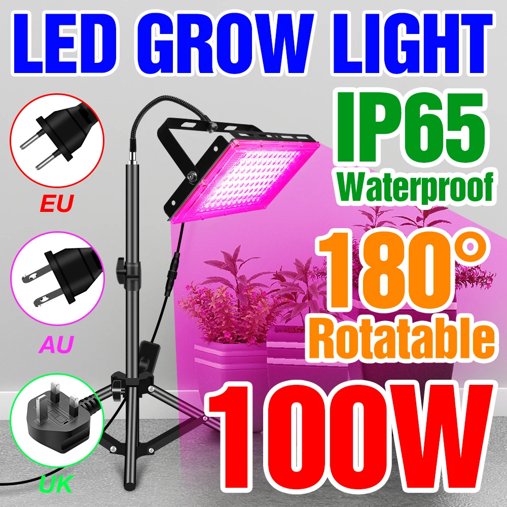 

220V LED Phyto Lamp Greenhouse Plant Growing Light Full Spectrum Grow Lamp Hydroponic Phytolamp for Plants Indoor Flower Seeds