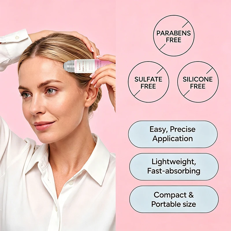 Salmon DNA PDRN Scalp Care Serum Roller Oil Strengthening Hair Roots And Hair Growth Essential Oil 30ml Moisturizing Non-sticky
