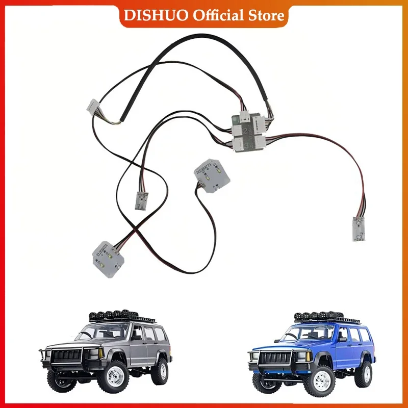 MN MN82 D90 MN98 MN99S MN86 MN86S MN78 MN128 MN168 WPL C14 C24 C34 B14 B24 Light System Set RC Car Upgrade Parts Accessories