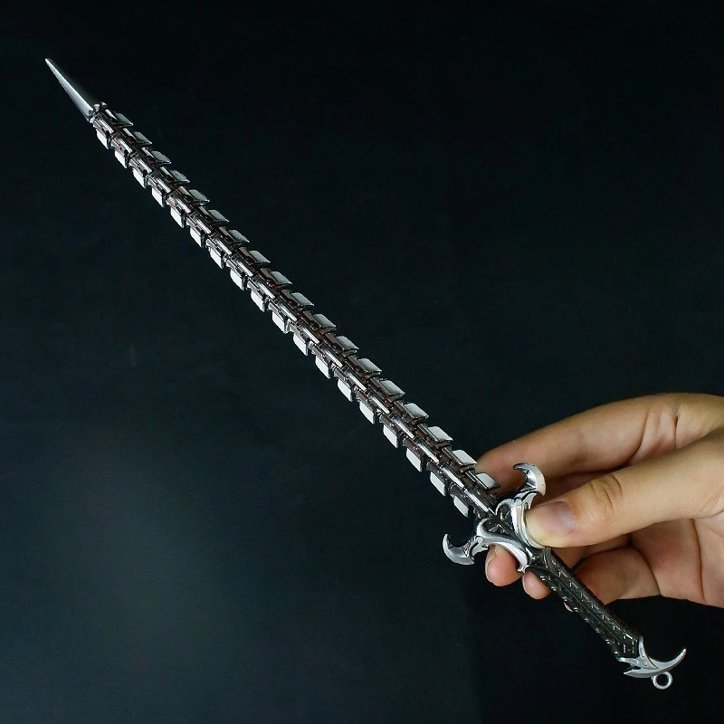 30 centimetri Nuovo Gioco Figura Lama Del Serpente Periferico In Metallo Artigianato Modello Puntelli Desktop Decorare Ornamenti Regali Di Compleanno Giocattoli