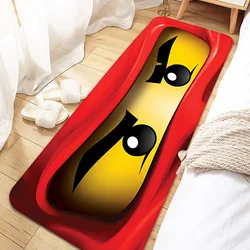 Ninjagoes Warriors Tappetino per porta Ingresso Zerbino antiscivolo Lavabile Tappeto da cucina Soggiorno Tappeti per corridoio Bagno Tappetini per porte da bagno