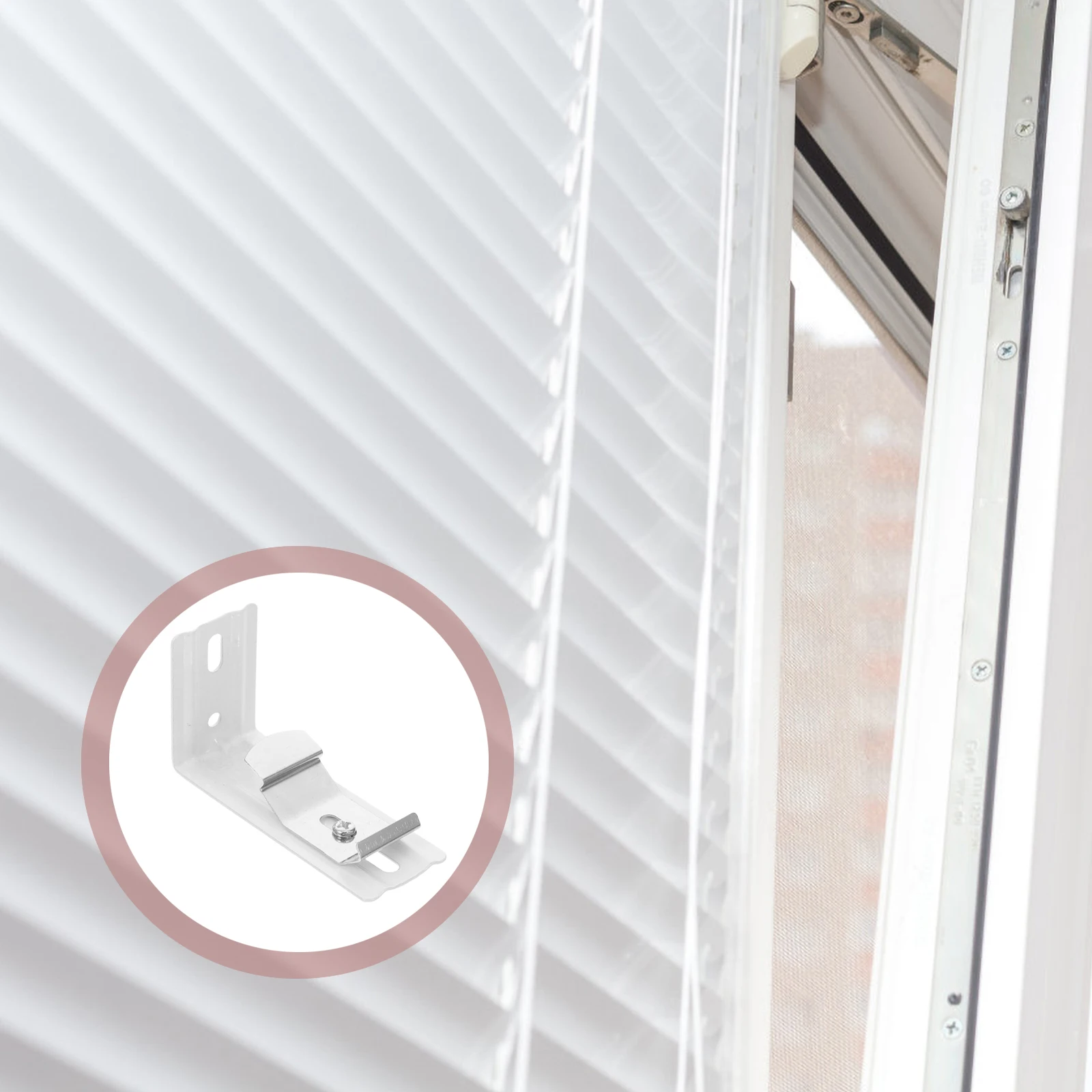 

2pcs Vertical Blinds L Bracket 1-1/2 Inch 38Mm Wall Mount C Clamp Brackets Durable Iron Replacement Parts Secure Mounting